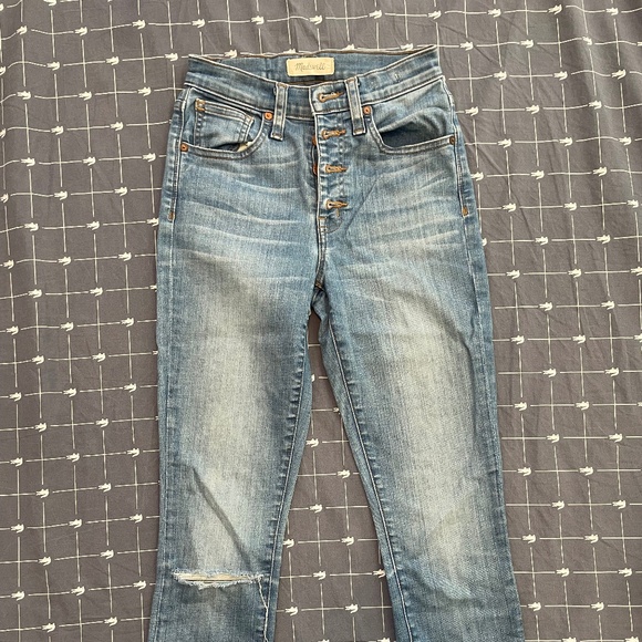 Madewell 9" High Riser Skinny Skinny Crop Jeans Size 24 - Picture 1 of 9